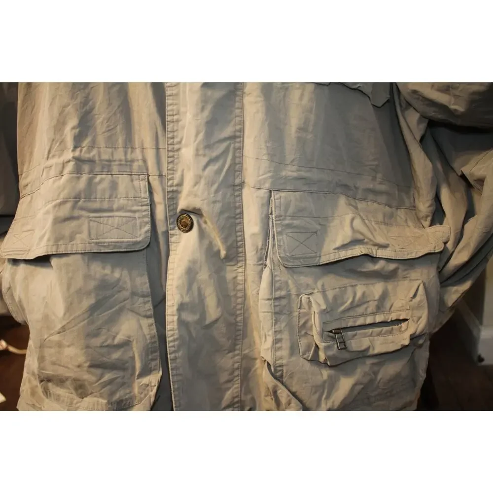 Vintage Woolrich Original Outdoorwear Field Jacket XXL Khaki Beige Parka — 1980s